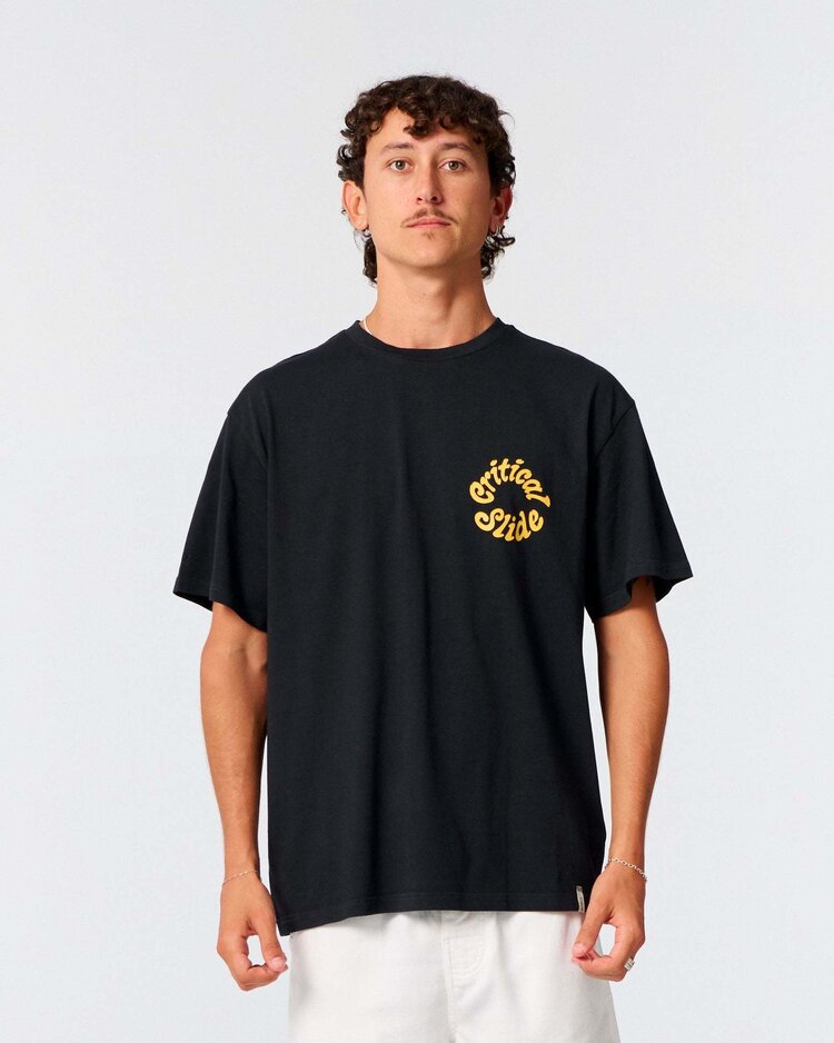 Critical Slide Society Critical Slide Critical Spiral Tee (Mens) | Vintage Black