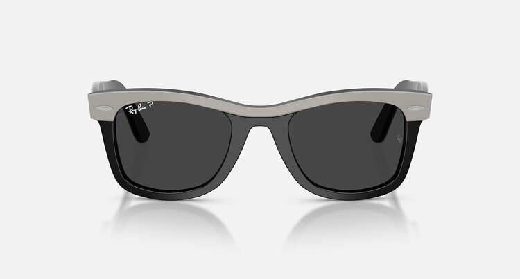 Ray Ban Ray Ban Wayfarer Grey On Black | Black Polarized