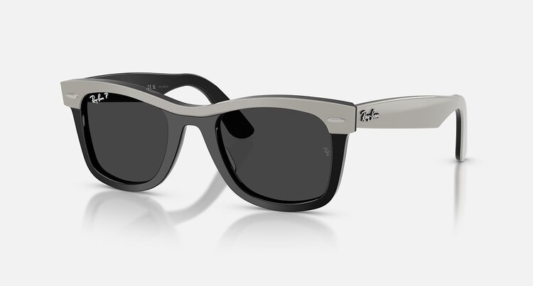 Ray Ban Ray Ban Wayfarer Grey On Black | Black Polarized
