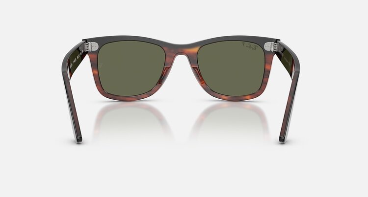Ray Ban Ray Ban Wayfarer Black On Havana | Green Polarized