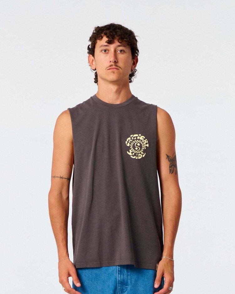 Critical Slide Society Critical Slide Yin Yang Muscle Tee (Mens) | Phantom