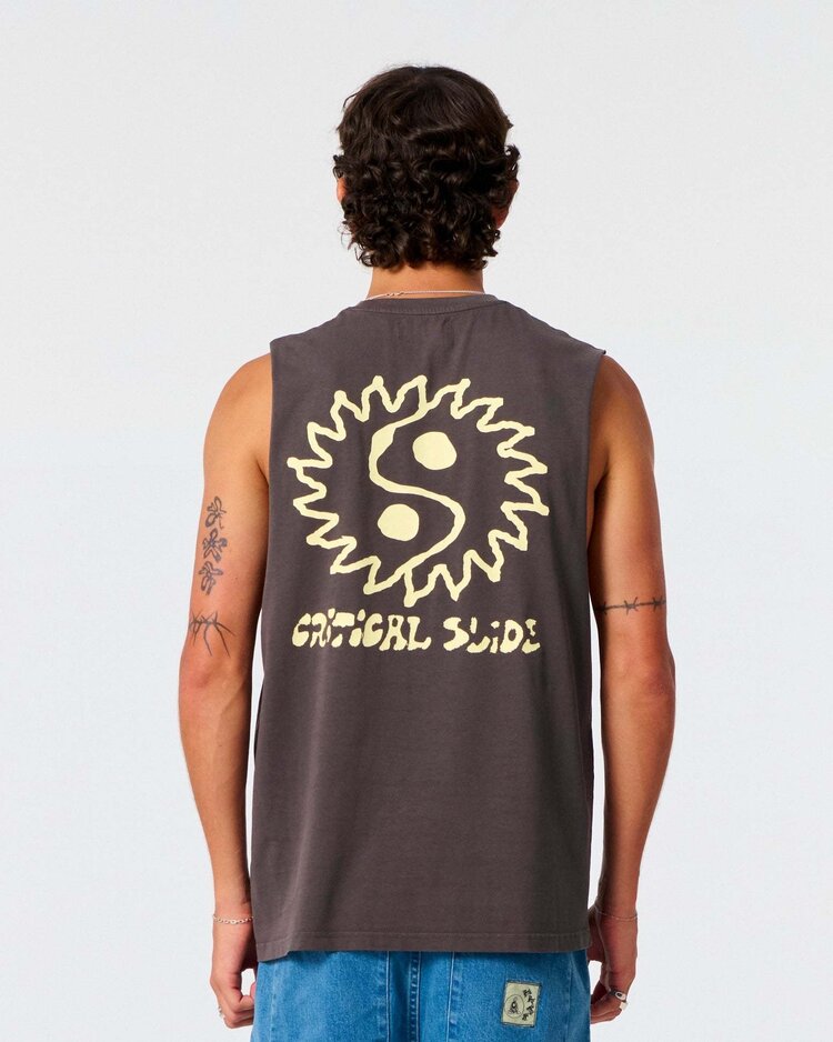 Critical Slide Society Critical Slide Yin Yang Muscle Tee (Mens) | Phantom