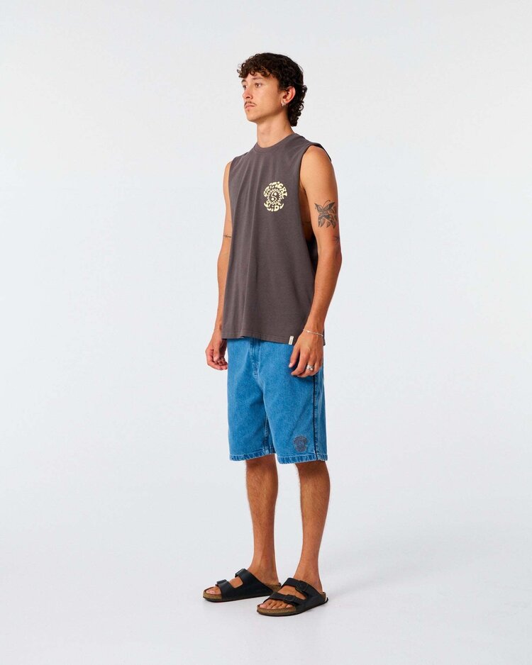 Critical Slide Society Critical Slide Yin Yang Muscle Tee (Mens) | Phantom