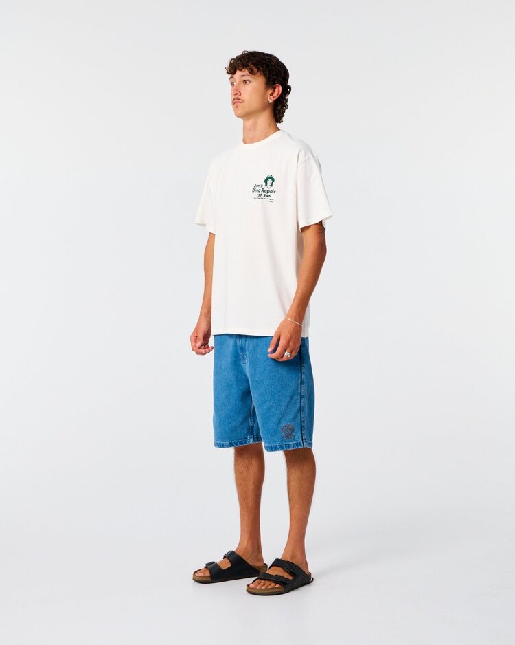 Critical Slide Society Critical Slide Jims Ding Repairs Tee  (Mens) | Vintage White