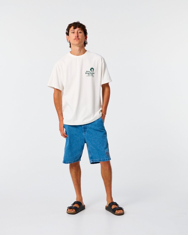 Critical Slide Society Critical Slide Jims Ding Repairs Tee  (Mens) | Vintage White