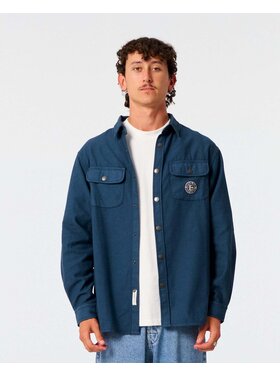 Critical Slide Society Critical Slide Sun Cured Overshirt (Mens) | Worker Blue