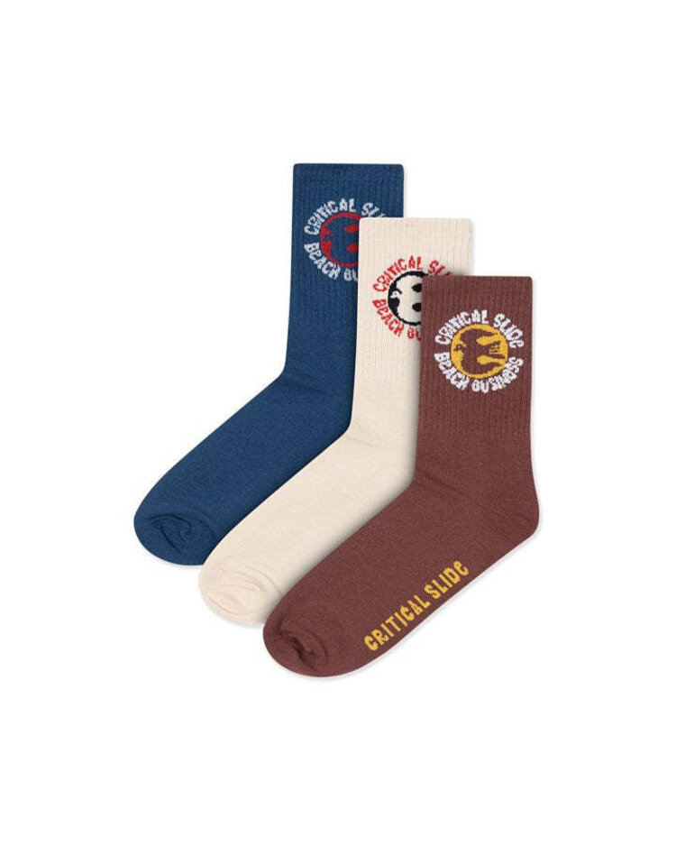 Critical Slide Society Critical Slide Seabird Socks-3Pk (Mens) | Multi Colour