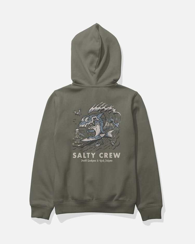 Salty Crew Salty Crew Surf Shark Fleece (Youth) | Dusty Olive
