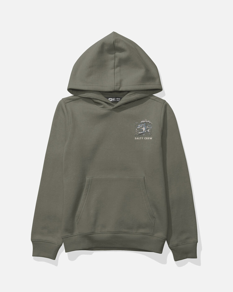 Salty Crew Salty Crew Surf Shark Fleece (Youth) | Dusty Olive