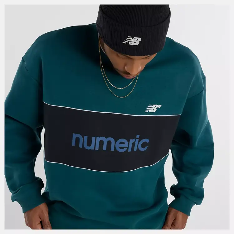 New Balance New Balance Team Crew (Mens) | Medusa Green