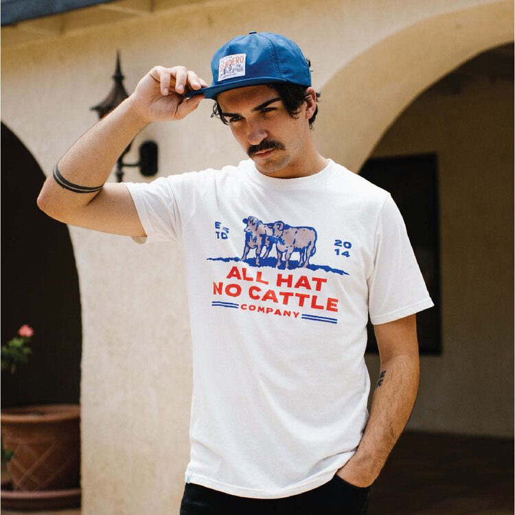 Sendero Sendero All Hat No Cattle T-Shirt (Mens) | Vintage White