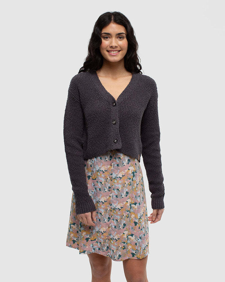 Tentree Tentree Poplar Cardigan (Womens) | Graphite