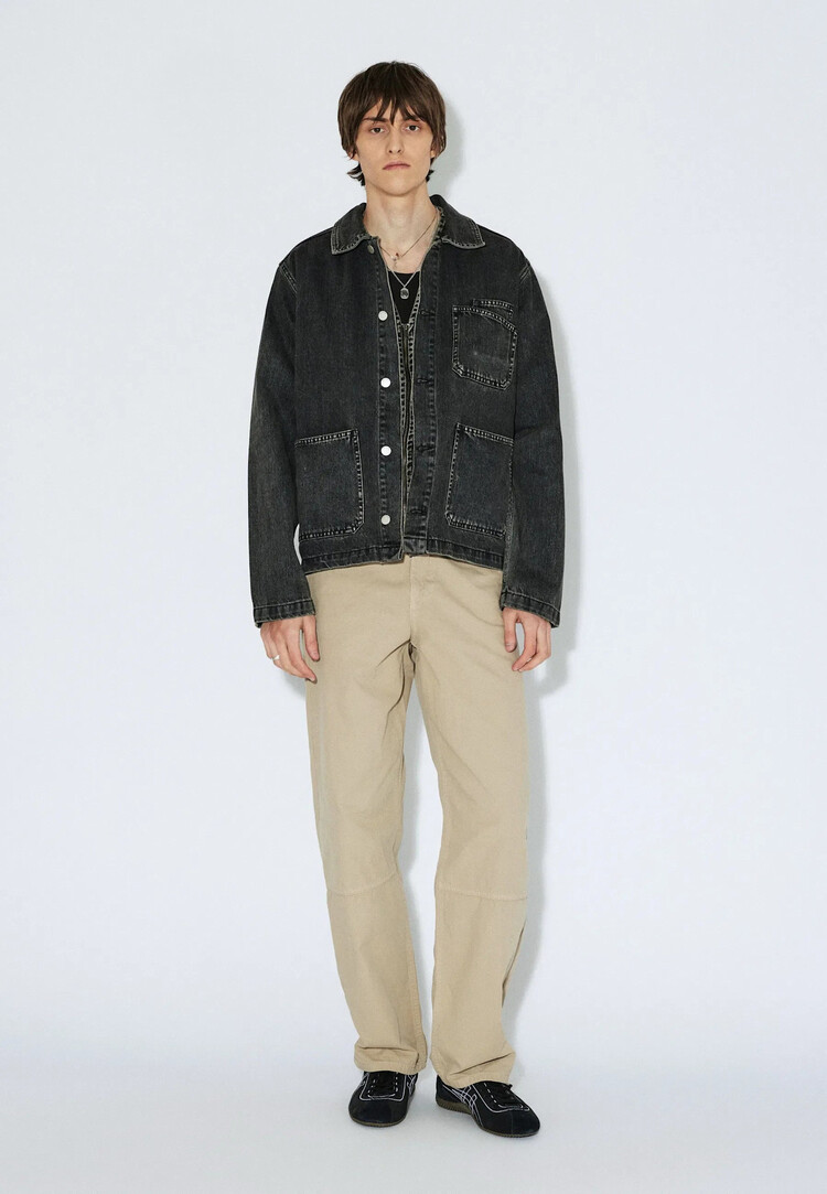 Dr Denim Dr. Denim Evon Worker Jacket (Unisex) | Aged Black
