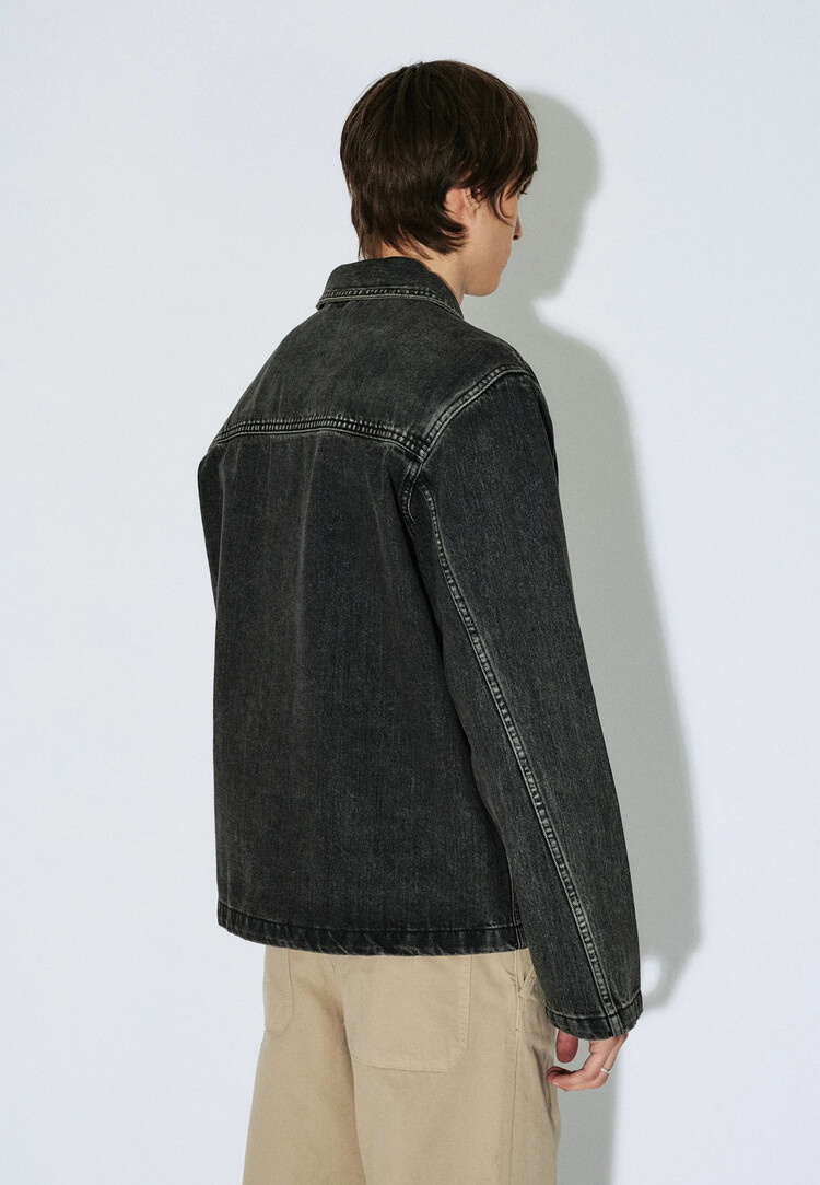 Dr Denim Dr. Denim Evon Worker Jacket (Unisex) | Aged Black