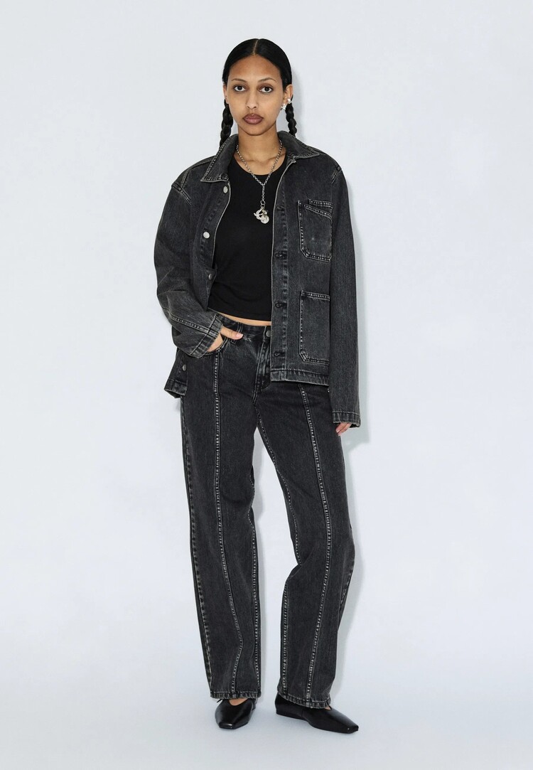Dr Denim Dr. Denim Evon Worker Jacket (Unisex) | Aged Black