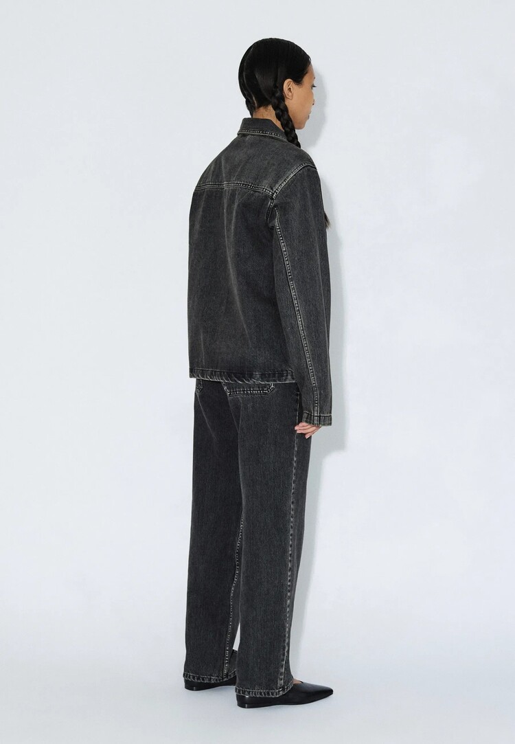 Dr Denim Dr. Denim Evon Worker Jacket (Unisex) | Aged Black