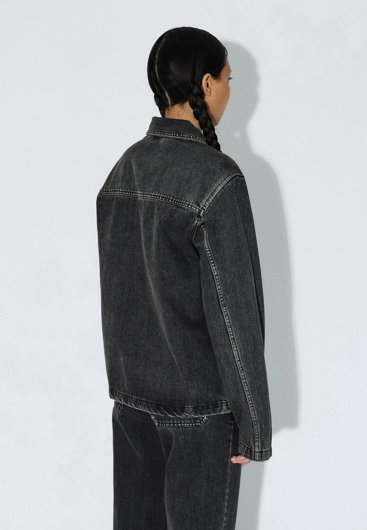 Dr Denim Dr. Denim Evon Worker Jacket (Unisex) | Aged Black