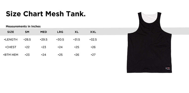 Red Dragon Supply Rds Grande Reverse Mesh Tank (Mens) | Black/White