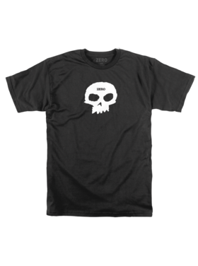 Zero Zero Single Skull Tee | Black