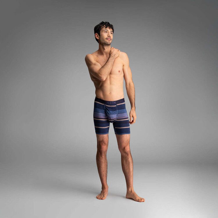 BN3TH Bn3Th Classic Icon Boxer Brief Print | Thick Stripe-Navy