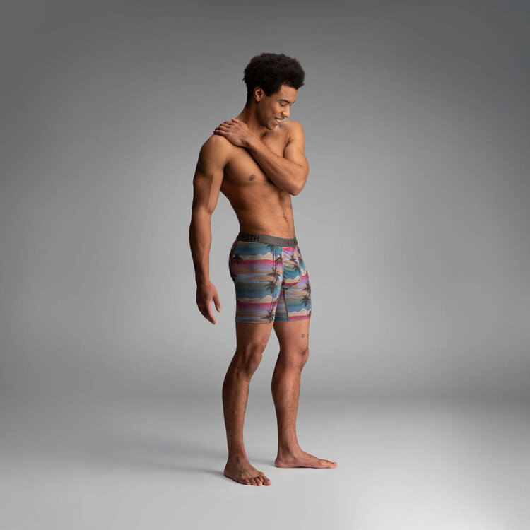 BN3TH Bn3Th Classic Icon Boxer Brief Print | Palm Tree Horizon-Heather