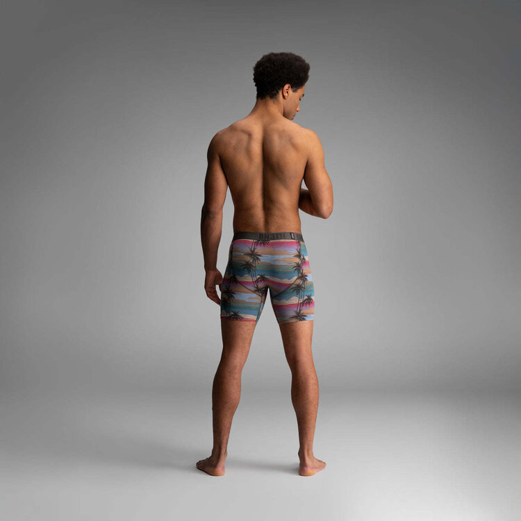 BN3TH Bn3Th Classic Icon Boxer Brief Print | Palm Tree Horizon-Heather