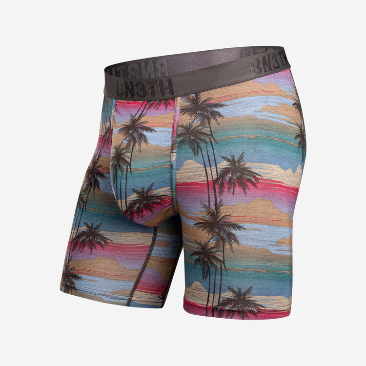 BN3TH Bn3Th Classic Icon Boxer Brief Print | Palm Tree Horizon-Heather