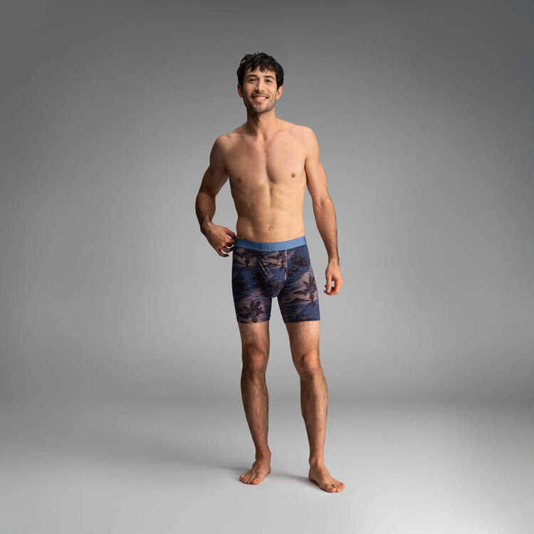 BN3TH Bn3Th Classic Icon Boxer Brief Print | Vintage Tropics-Heather Fog