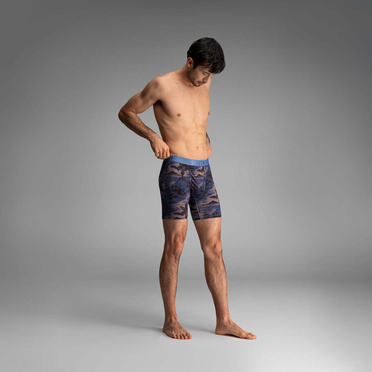 BN3TH Bn3Th Classic Icon Boxer Brief Print | Vintage Tropics-Heather Fog