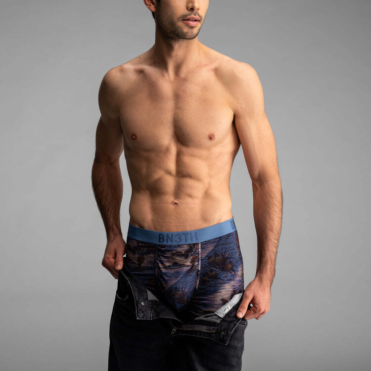 BN3TH Bn3Th Classic Icon Boxer Brief Print | Vintage Tropics-Heather Fog