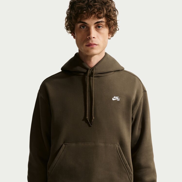 Nike SB Nike Sb Hd Essential Logo Fleece Po (Unisex) | Dark Hazel/White