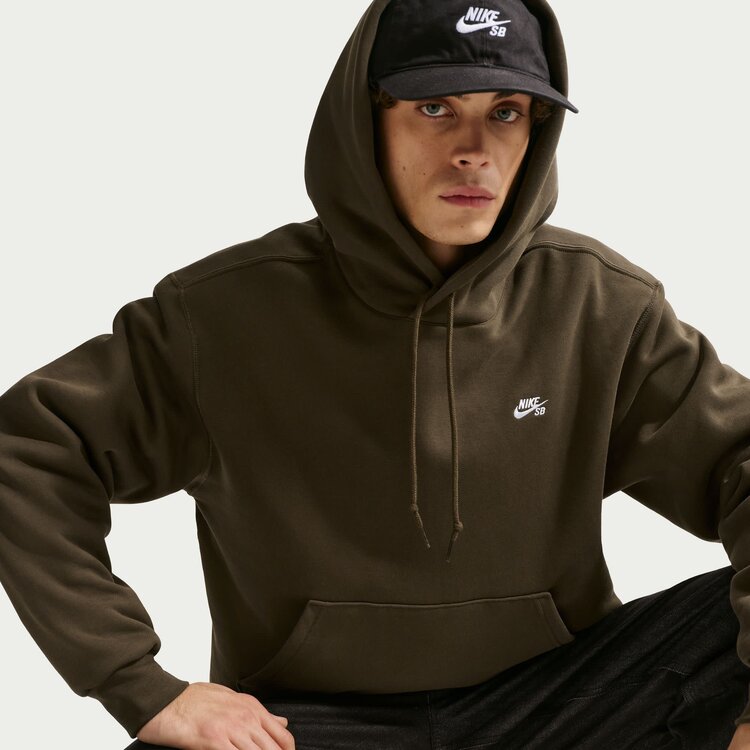 Nike SB Nike Sb Hd Essential Logo Fleece Po (Unisex) | Dark Hazel/White