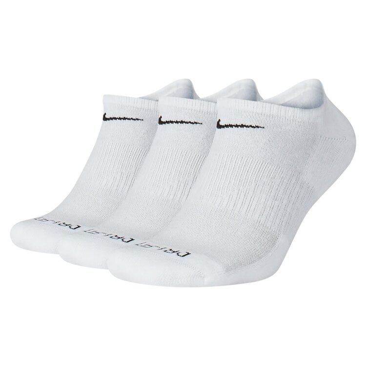 Nike SB Nike Everyday Plus Cushioned-No Show (Unisex) | White/Black