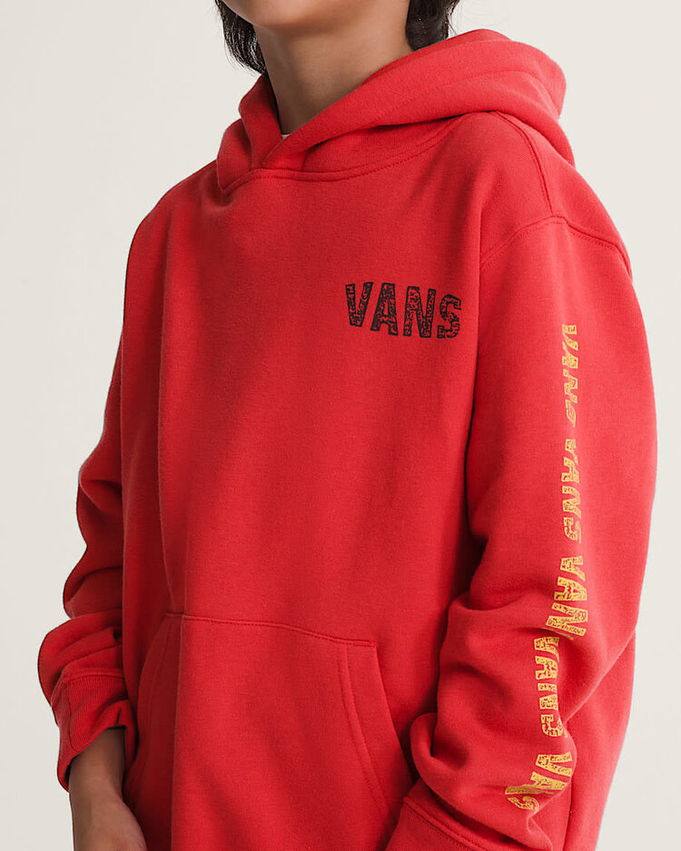 Vans Vans Racing Flames Pullover (Youth) | Crimson Haze