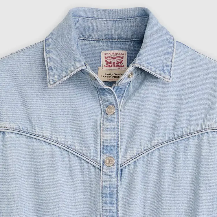 Levis Levis Ss Logan Western Dress (Womens) | Blasted Stone