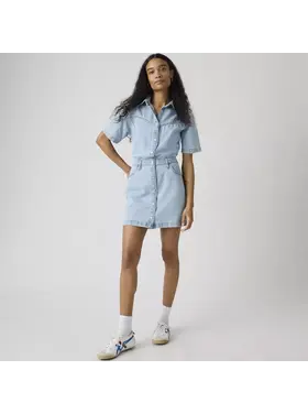 Levis Levis Ss Logan Western Dress (Womens) | Blasted Stone