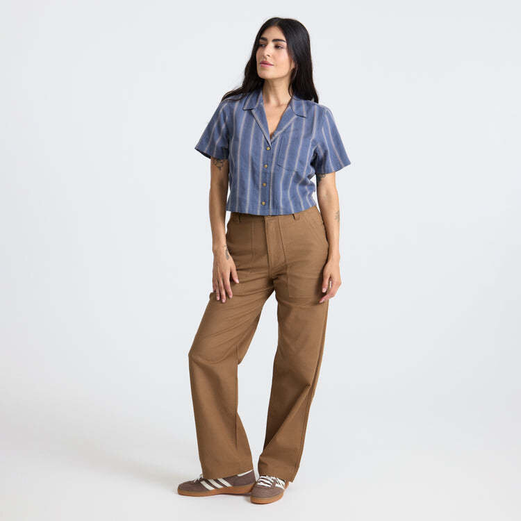 Roark Roark Crosswinds Camp Ss Woven (Womens) | Neptune