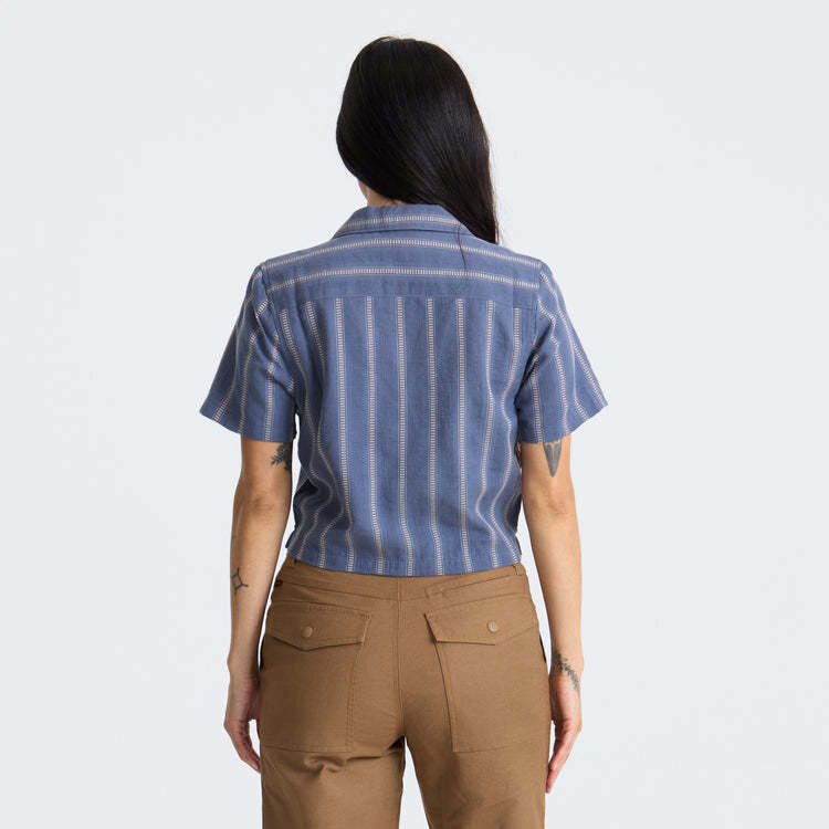 Roark Roark Crosswinds Camp Ss Woven (Womens) | Neptune