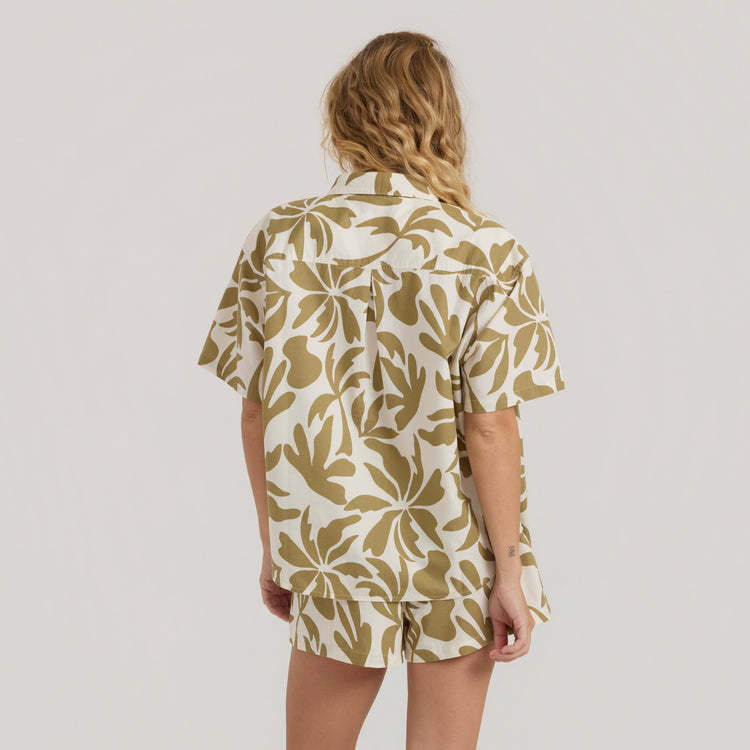 Roark Roark Costa Ss Woven (Womens) | Dusty Olive
