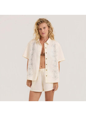 Roark Roark Costa Ss Woven (Womens) | Bone