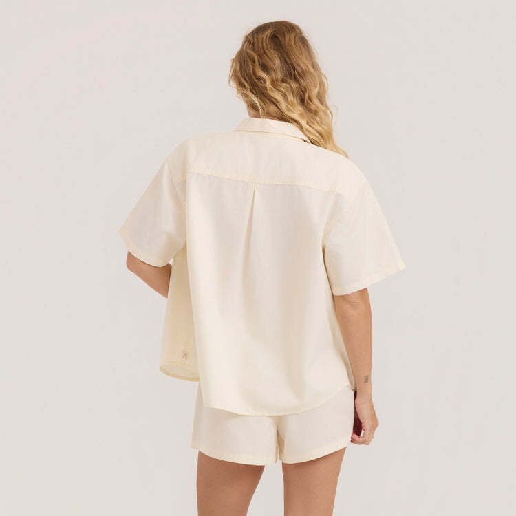 Roark Roark Costa Ss Woven (Womens) | Bone