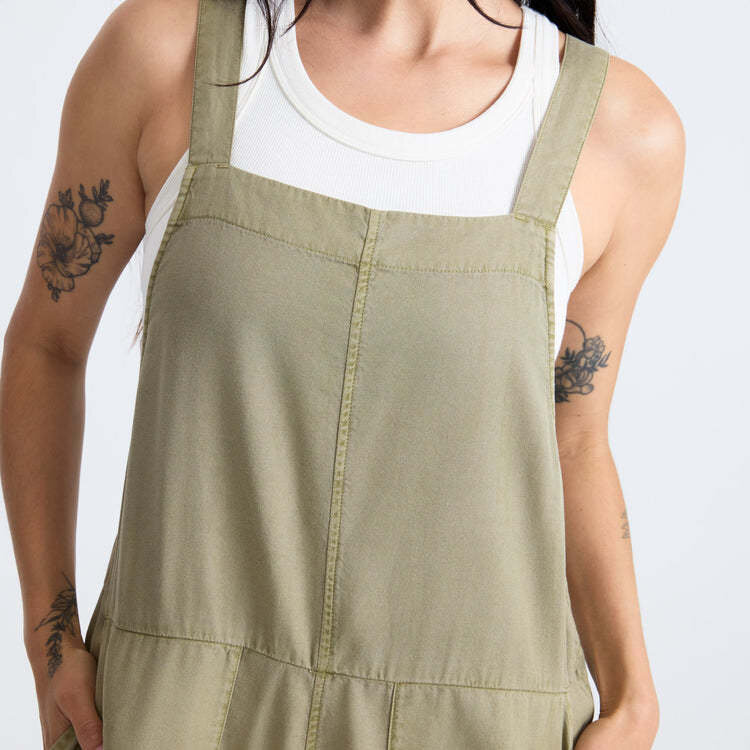 Roark Roark Costa Jumpsuit (Womens) | Dusty Olive