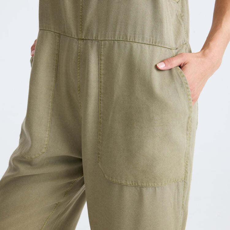 Roark Roark Costa Jumpsuit (Womens) | Dusty Olive