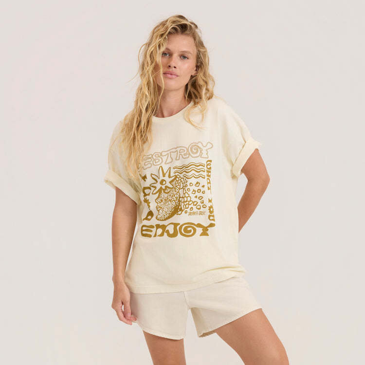 Roark Roark Seaweed Queen Oversized Tee (Womens) | Bone