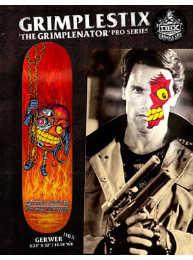 Antihero Antihero Dbx Gerwer Grimplestix Grimplenator Deck | Red