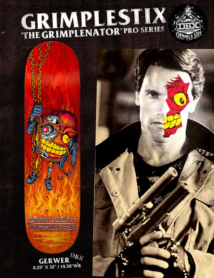 Antihero Antihero Dbx Gerwer Grimplestix Grimplenator Deck | Red