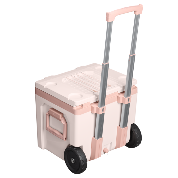 Stanley Stanley The Cold-For-Days Wheeled Outdoor Cooler 50 Qt | Rose Quartz