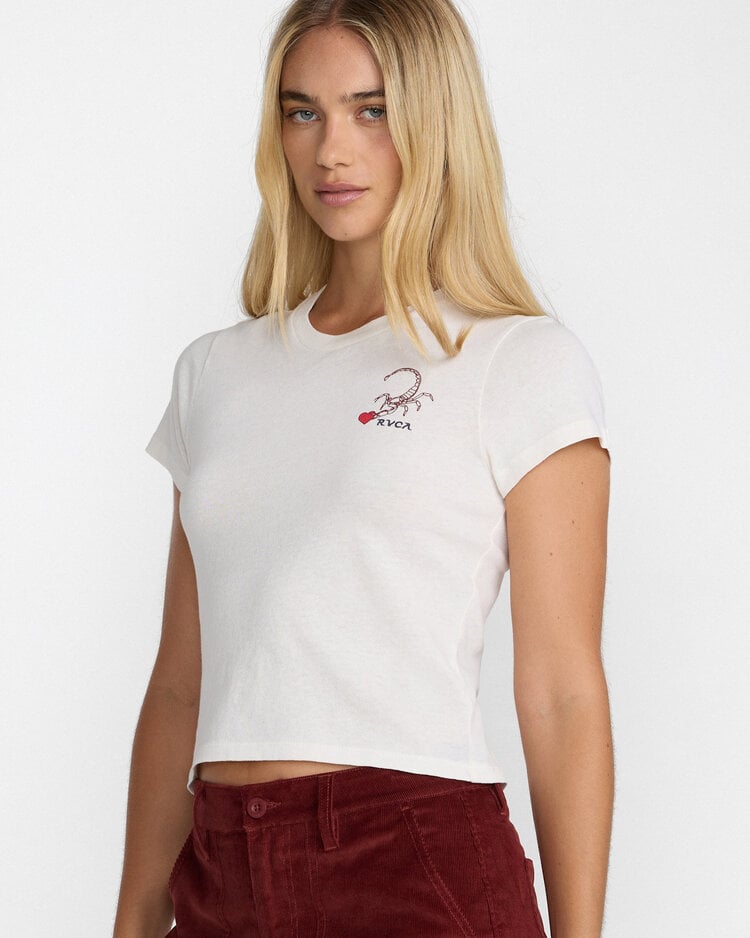 RVCA Rvca Scorpion 411 Tee (Womens) | Cloud