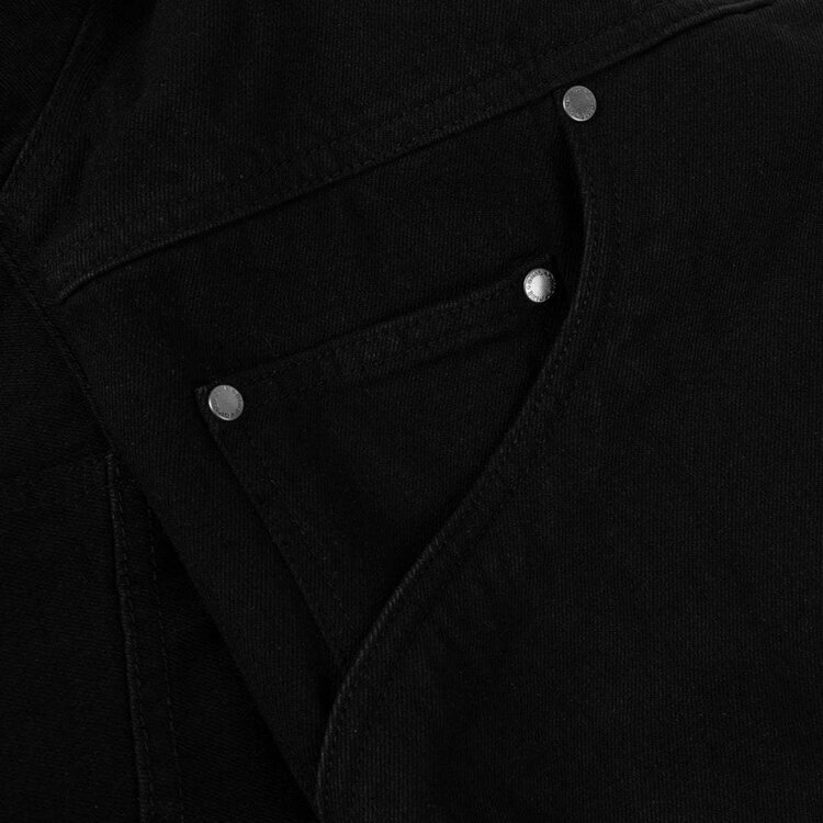 Dime Dime Hooded Denim Jacket (Mens) | Black