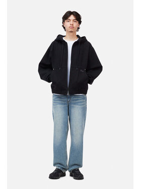 Dime Dime Hooded Denim Jacket (Mens) | Black